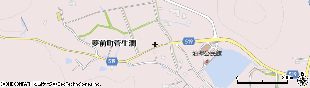 兵庫県姫路市夢前町菅生澗1246周辺の地図