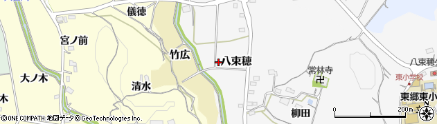 愛知県新城市八束穂横枕周辺の地図