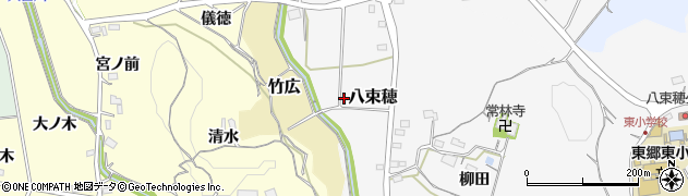 愛知県新城市八束穂（横枕）周辺の地図