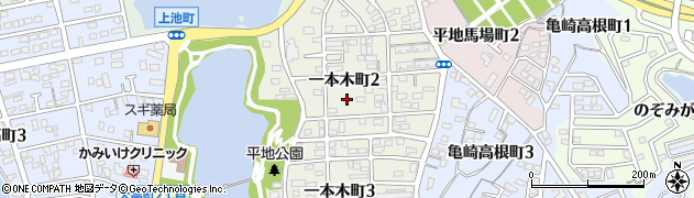 愛知県半田市一本木町周辺の地図