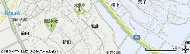 愛知県常滑市金山平井周辺の地図