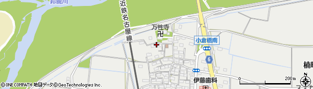 三重県四日市市楠町小倉653周辺の地図