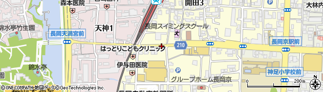 阪急長岡天神南周辺の地図