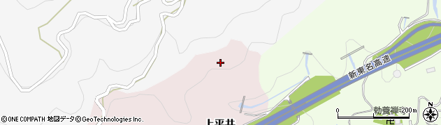 愛知県新城市上平井（クロナキ）周辺の地図