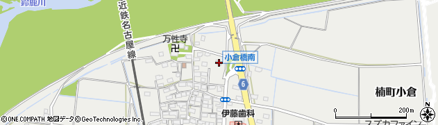 三重県四日市市楠町小倉831周辺の地図