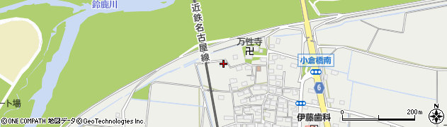 三重県四日市市楠町小倉610周辺の地図