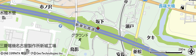 愛知県新城市有海（坂下）周辺の地図