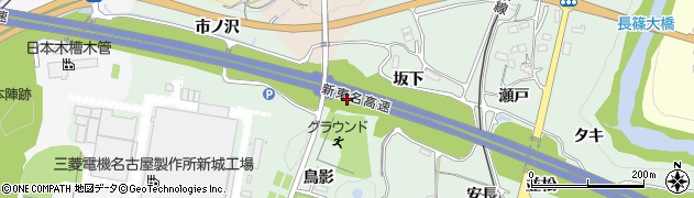 愛知県新城市有海（鳥影）周辺の地図