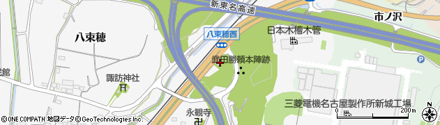 愛知県新城市八束穂548周辺の地図