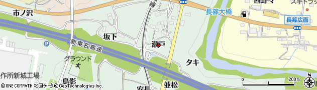 愛知県新城市有海（瀬戸）周辺の地図