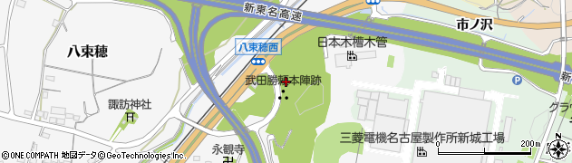 愛知県新城市八束穂（市ノ沢）周辺の地図