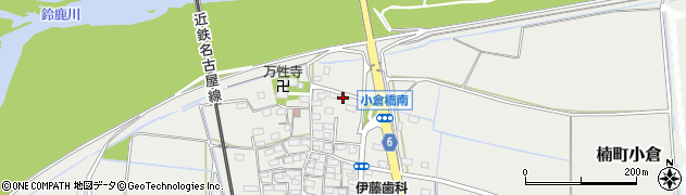 三重県四日市市楠町小倉833周辺の地図