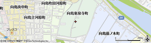 京都府京都市伏見区向島東泉寺町周辺の地図