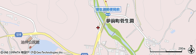 兵庫県姫路市夢前町菅生澗1494周辺の地図