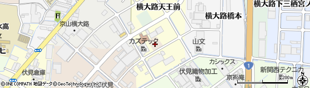 京都府京都市伏見区横大路沼周辺の地図