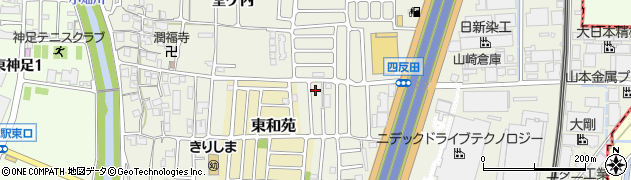 京都府長岡京市神足（麦生）周辺の地図