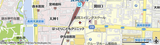 長岡京市営　放置自転車等保管所周辺の地図
