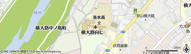 京都府京都市伏見区横大路向ヒ周辺の地図