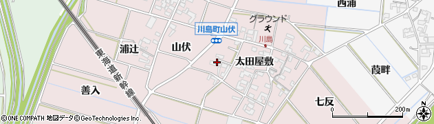 愛知県安城市川島町（西側屋敷）周辺の地図