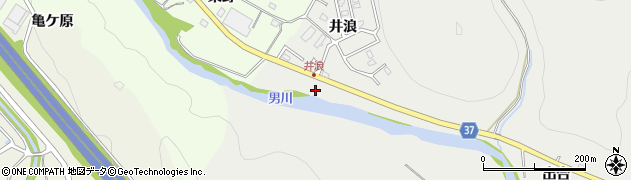 愛知県岡崎市樫山町（大渕）周辺の地図