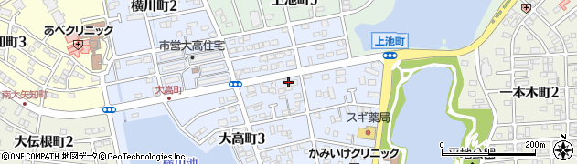 スタジオ・チチラ‐半田店周辺の地図