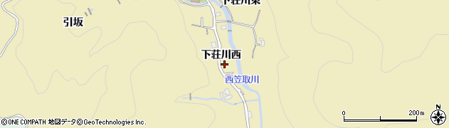 京都府宇治市西笠取（下荘川西）周辺の地図