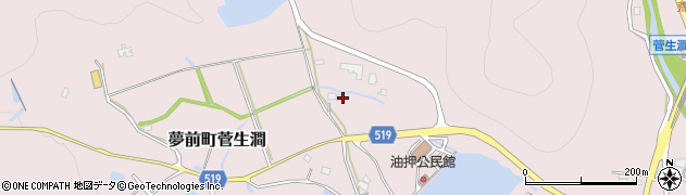 兵庫県姫路市夢前町菅生澗1367-2周辺の地図