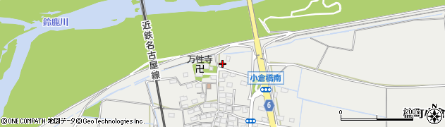 三重県四日市市楠町小倉836周辺の地図