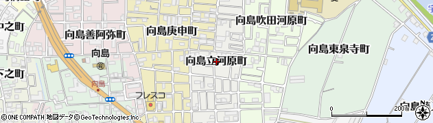 京都府京都市伏見区向島立河原町周辺の地図