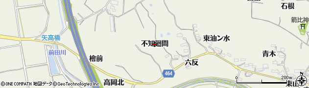 愛知県阿久比町（知多郡）矢高（不知廻間）周辺の地図