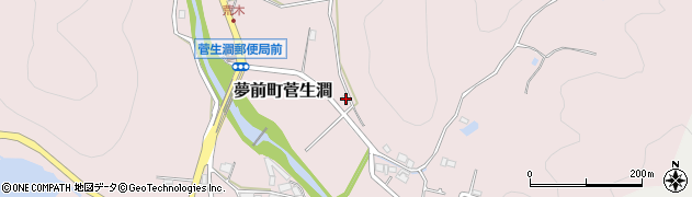 兵庫県姫路市夢前町菅生澗1748-3周辺の地図