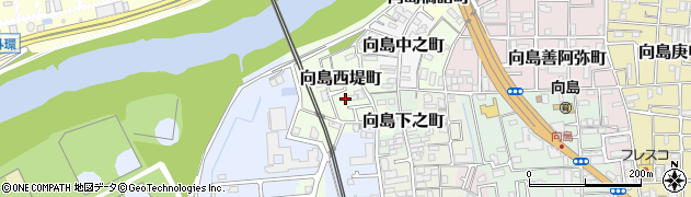 京都府京都市伏見区向島西堤町周辺の地図