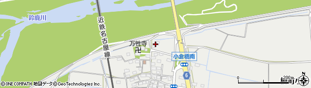 三重県四日市市楠町小倉837周辺の地図