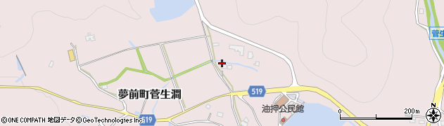 兵庫県姫路市夢前町菅生澗1364周辺の地図