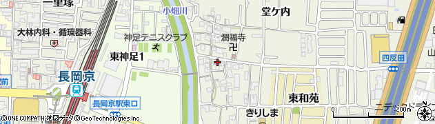 京都府長岡京市神足屋敷33周辺の地図