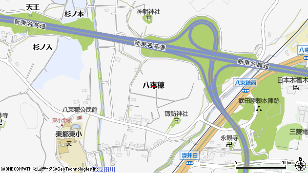 〒441-1318 愛知県新城市八束穂の地図