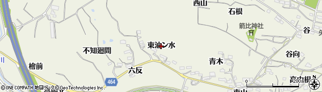 愛知県阿久比町（知多郡）矢高（東油ン水）周辺の地図