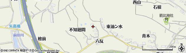 愛知県阿久比町（知多郡）矢高（西油ン水）周辺の地図