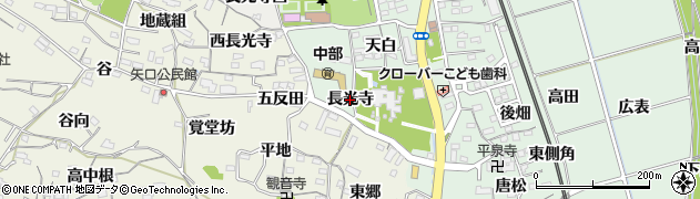 愛知県阿久比町（知多郡）椋岡（長光寺）周辺の地図