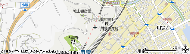 静岡県静岡市駿河区用宗城山町周辺の地図