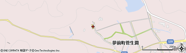 兵庫県姫路市夢前町菅生澗1320周辺の地図