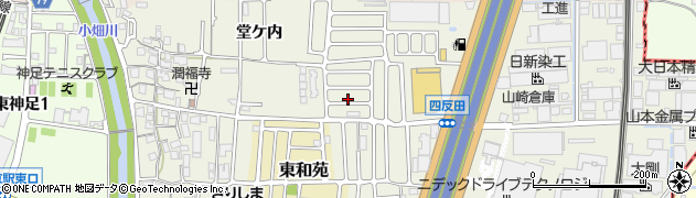 京都府長岡京市神足周辺の地図