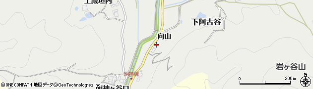 兵庫県川辺郡猪名川町下阿古谷向山8周辺の地図