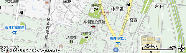 愛知県安城市桜井町寒池13周辺の地図