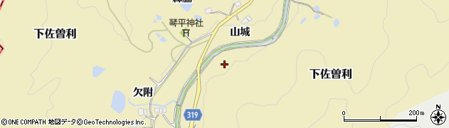兵庫県宝塚市下佐曽利周辺の地図