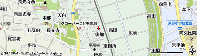 愛知県阿久比町（知多郡）椋岡（南畑）周辺の地図