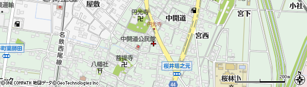 愛知県安城市桜井町寒池37周辺の地図