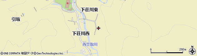 京都府宇治市西笠取（下荘川東）周辺の地図