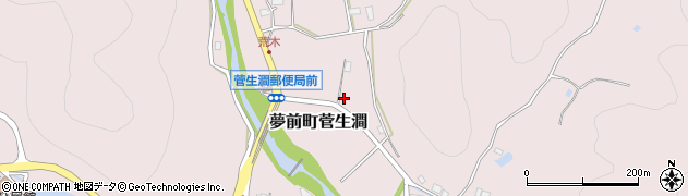 兵庫県姫路市夢前町菅生澗1741周辺の地図