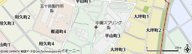 愛知県碧南市平山町周辺の地図